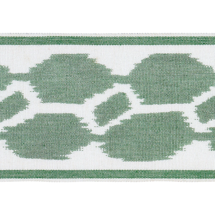 Schumacher Telia Tape Green Trim Sample 73698