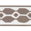 Schumacher Telia Tape Brown Trim Sample 73699