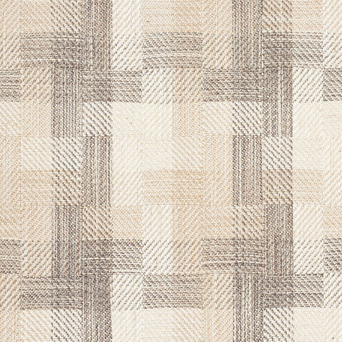 Schumacher Boro Plaid Natural Fabric Sample 73742