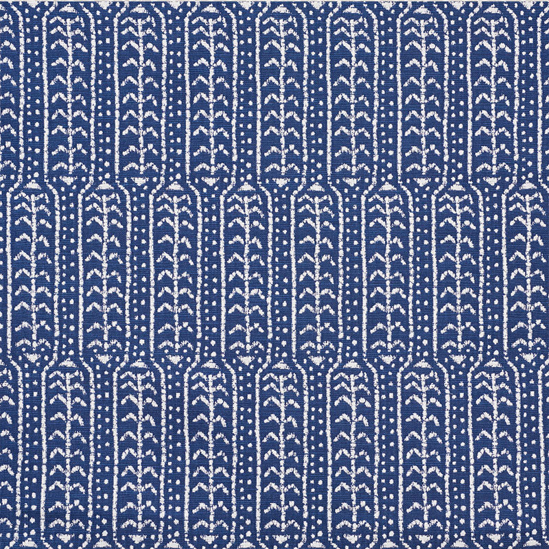 Schumacher Zonda Indoor/Outdoor Indigo Fabric 73762
