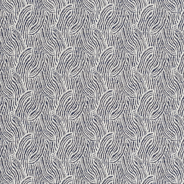 Schumacher Strata Indoor/Outdoor Indigo Fabric 73832