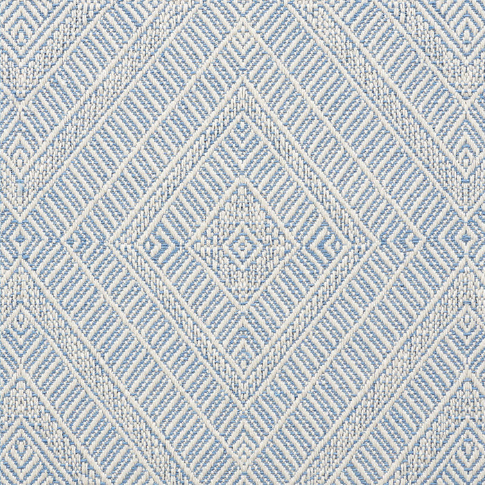 Schumacher Geometric Weave Indoor/Outdoor Chambray Fabric 73863