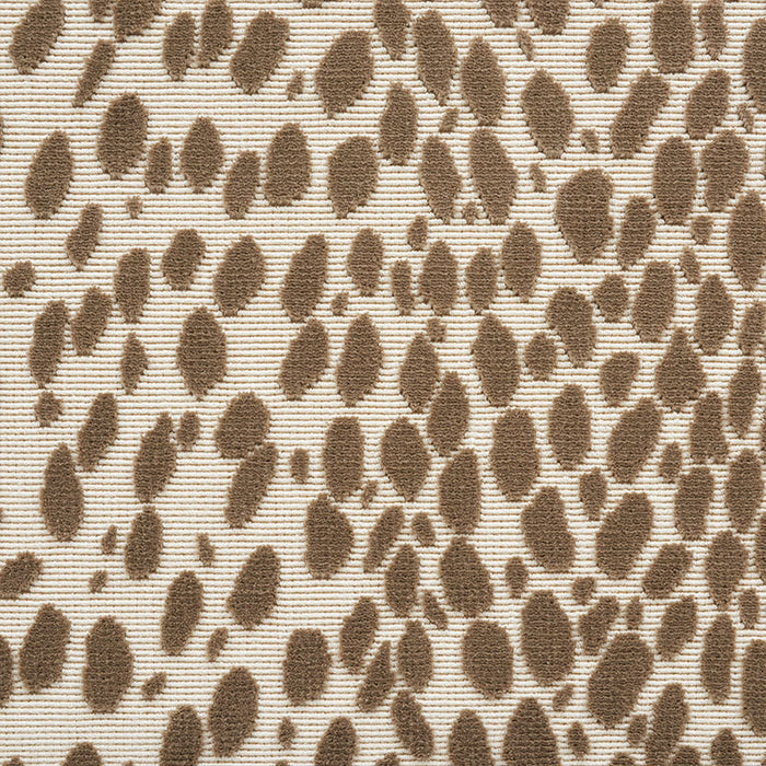 Schumacher Cheetah Velvet Natural Fabric Sample 73911