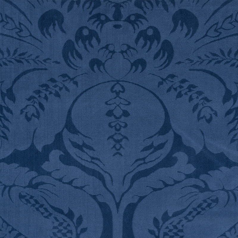 Schumacher Cordwain Velvet Sapphire Fabric Sample 73950