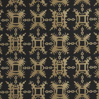 Jim Thompson Snowflake  Black Gold Wallpaper JT021068006