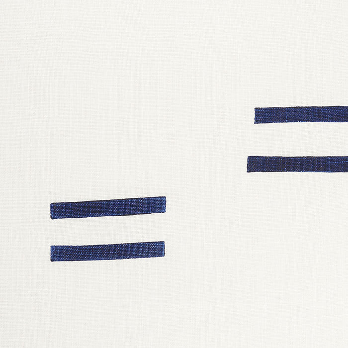 Schumacher Oaxaca Navy On White Fabric Sample 74010