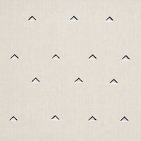 Schumacher Overlapping Triangles Black & White Fabric 74020