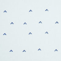 Schumacher Overlapping Triangles Navy & White Fabric 74021