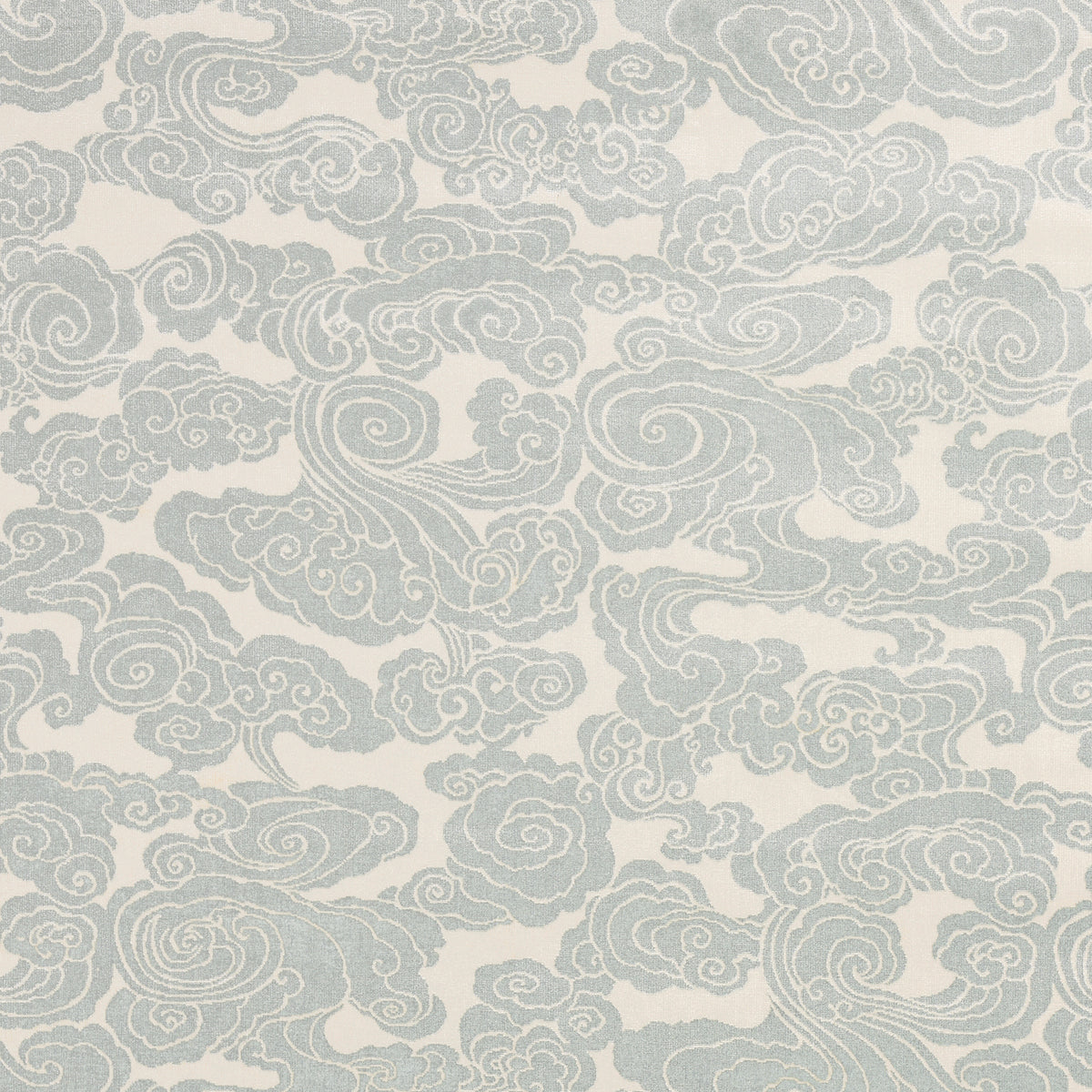 Schumacher Sozan Velvet Mist Fabric Sample 74063