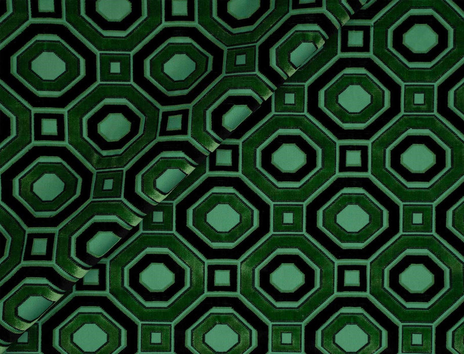 Jim Thompson Octavian Velvet Emerald Fabric JT013844008