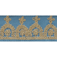 Schumacher Noelia Embroidered Tape Cadet Trim 74153