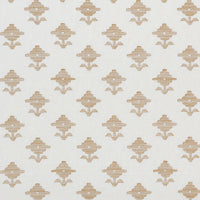 Schumacher Rubia Embroidery Ivory Fabric 74160
