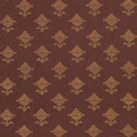 Schumacher Rubia Embroidery Umber Fabric 74162