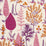 Schumacher Pandora Embroidery Aubergine Fabric Sample 74171