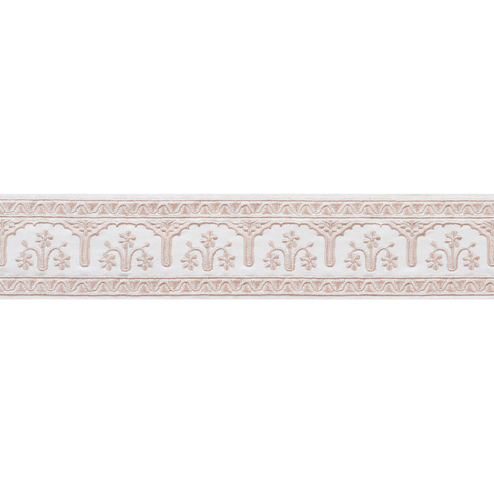 Schumacher Nikola Tape Blush Trim 74191