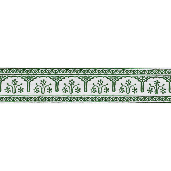 Schumacher Nikola Tape Emerald Trim 74192