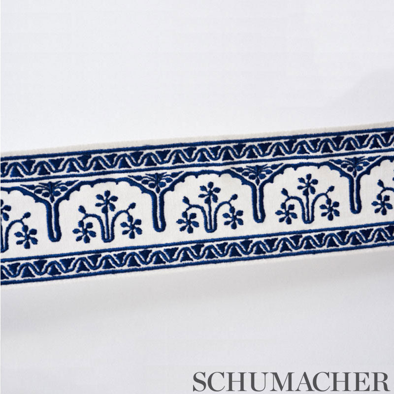 Schumacher Nikola Tape Sapphire Trim 74193