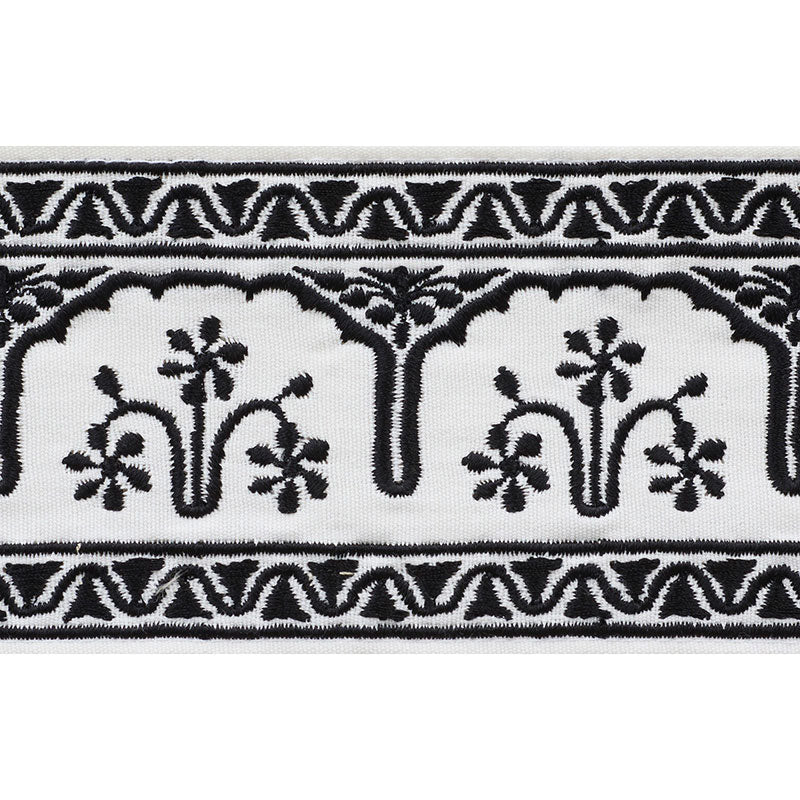 Schumacher Nikola Tape Black Trim Sample 74194