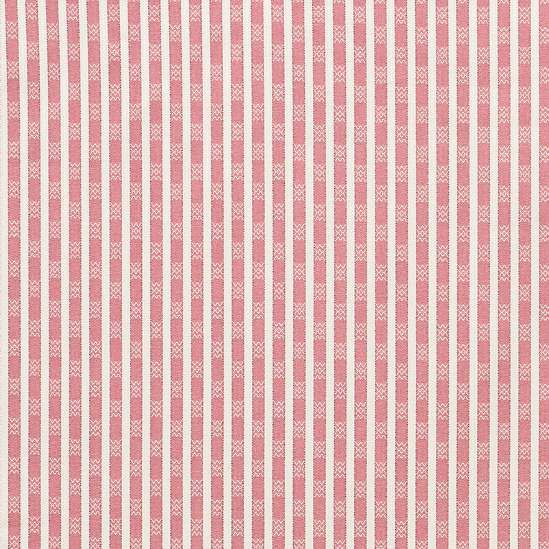Schumacher Beverly Stripe Red Fabric 74212