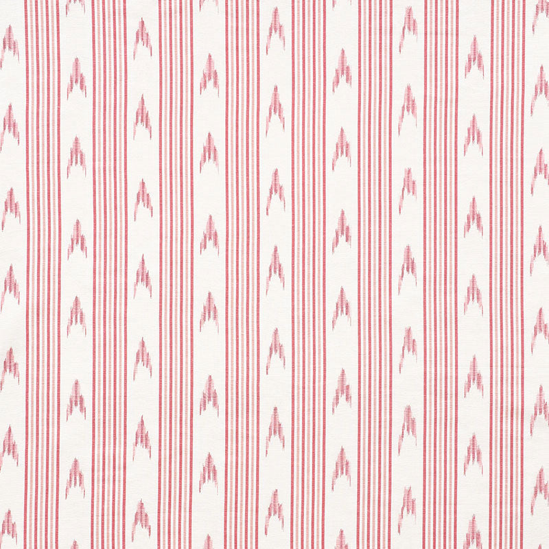 Schumacher Santa Barbara Ikat Pink Fabric Sample 74221