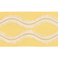 Schumacher Ogee Embroidered Tape Yellow Trim 74333