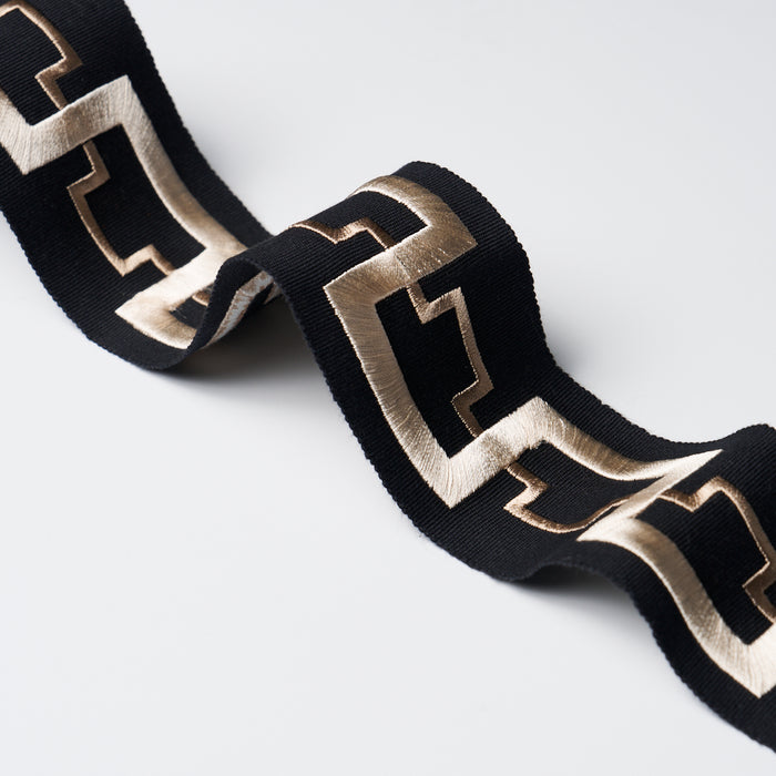 Schumacher Turret Tape Onyx Trim 74355