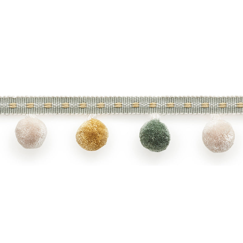 Schumacher Poms Mineral Trim Sample 74362