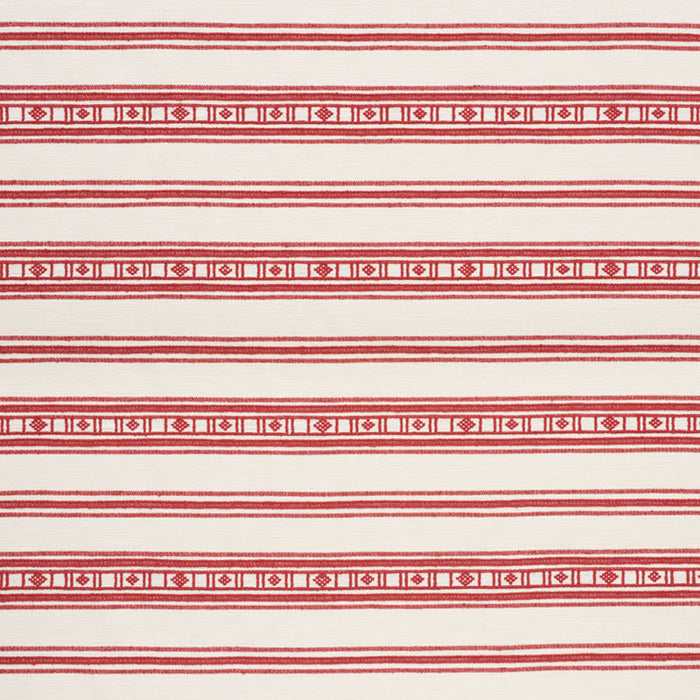 Schumacher Buena Vista Red Fabric Sample 74480