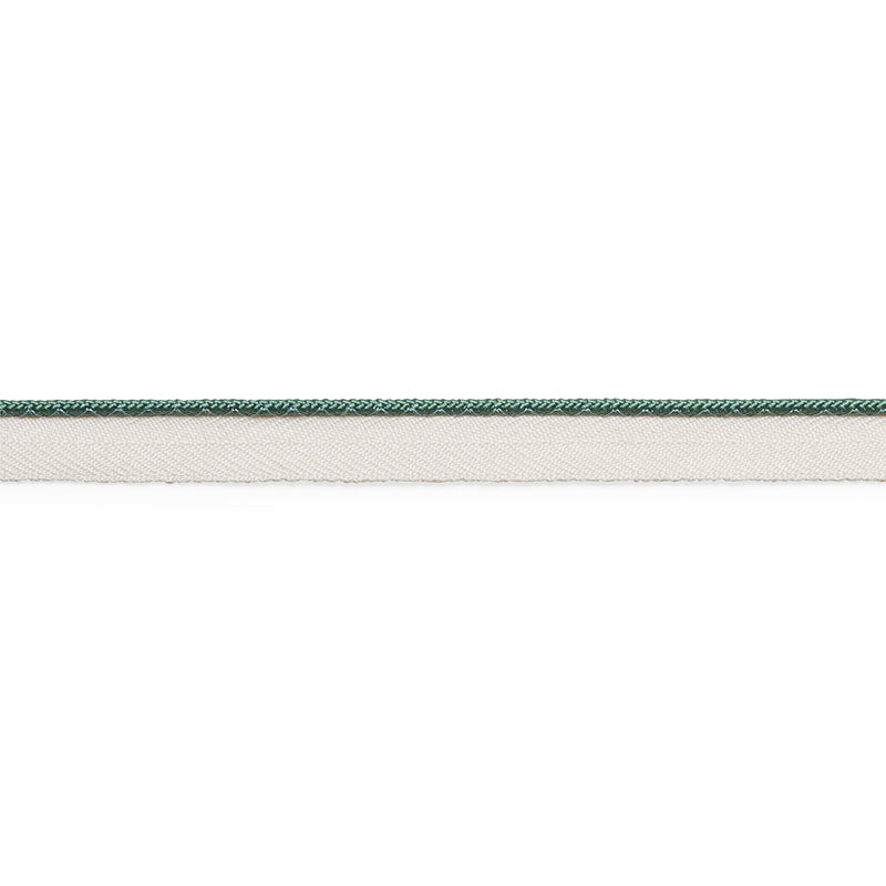 Schumacher Gustave Silk Lip Cord Narrow Patina Trim Sample 74526