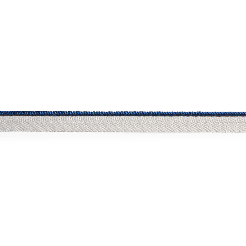 Schumacher Gustave Silk Lip Cord Narrow Navy Trim Sample 74528