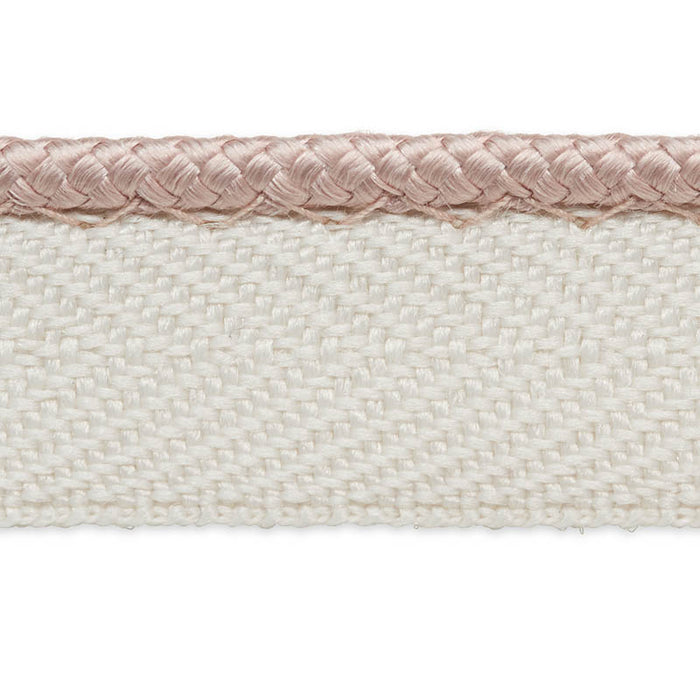 Schumacher Gustave Silk Lip Cord Narrow Blush Trim 74536