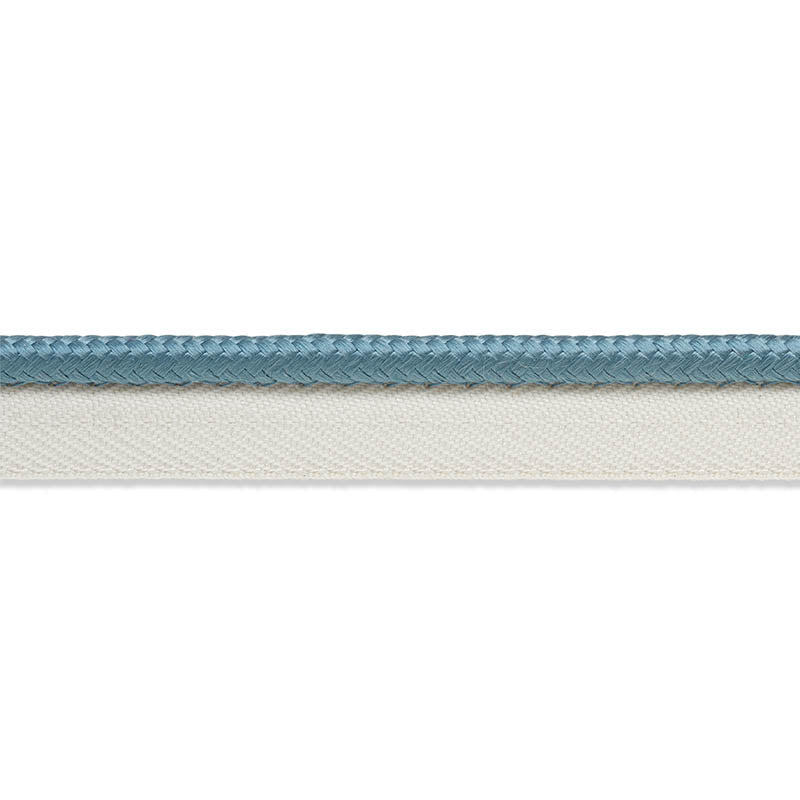 Schumacher Gustave Silk Lip Cord Medium Cadet Trim Sample 74552