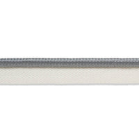 Schumacher Gustave Silk Lip Cord Medium Grey Trim 74553