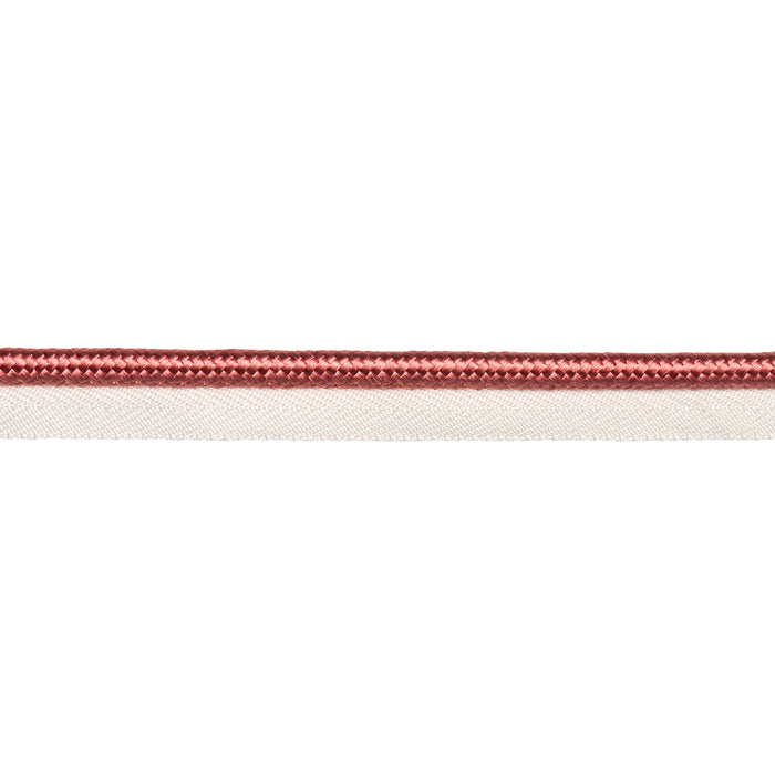 Schumacher Gustave Silk Lip Cord Wide Coral Trim 74578