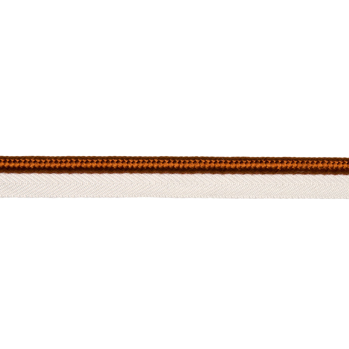 Schumacher Gustave Silk Lip Cord Wide Spice Trim Sample 74579