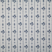 Pindler Floral Stripe Denim Fabric 7457
