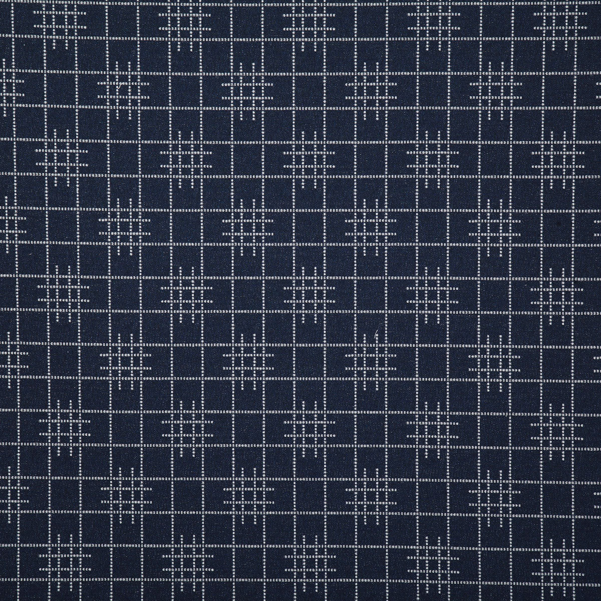 Pindler Gridlock Indigo Fabric 7459