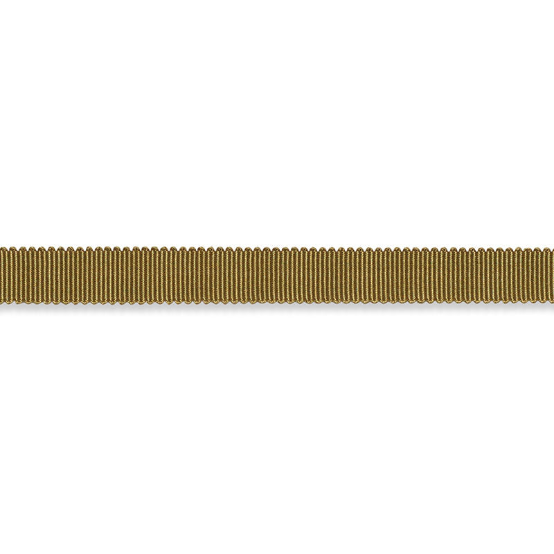 Schumacher Pierre Silk Gimp Narrow Olive Trim Sample 74645