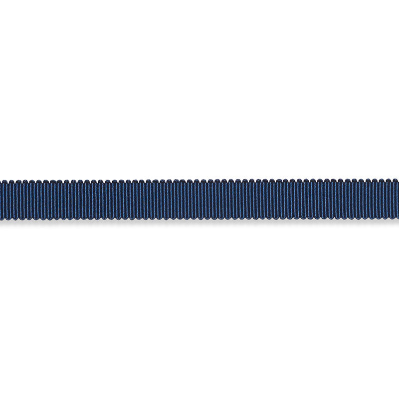 Schumacher Pierre Silk Gimp Narrow Navy Trim Sample 74648