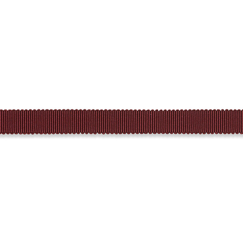 Schumacher Pierre Silk Gimp Narrow Burgundy Trim Sample 74649