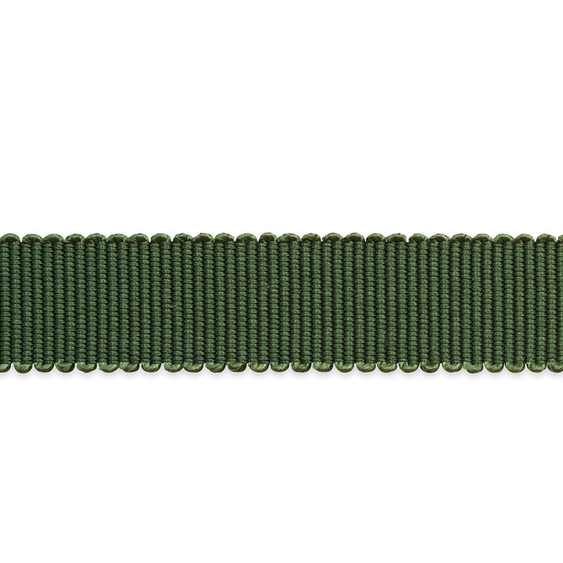 Schumacher Pierre Silk Gimp Narrow Emerald Trim Sample 74654