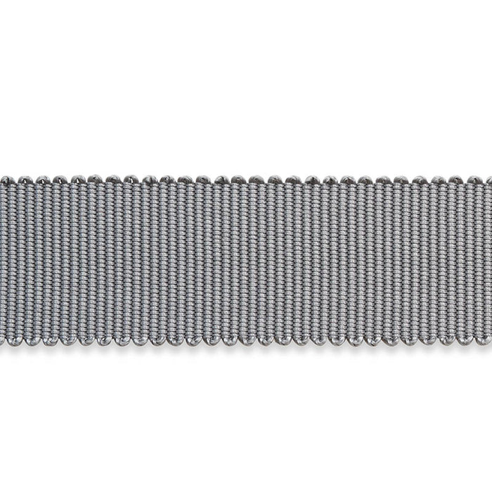 Schumacher Pierre Silk Gimp Medium Grey Trim Sample 74673