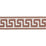 Schumacher Etienne Silk Greek Key Narrow Brown Trim 74684