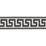 Schumacher Etienne Silk Greek Key Narrow Black Trim 74685