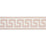Schumacher Etienne Silk Greek Key Narrow Blush Trim 74689