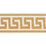 Schumacher Etienne Silk Greek Key Wide Gold Trim 74703