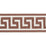 Schumacher Etienne Silk Greek Key Wide Brown Trim 74704