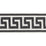 Schumacher Etienne Silk Greek Key Wide Black Trim 74705