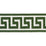 Schumacher Etienne Silk Greek Key Wide Emerald Trim 74707