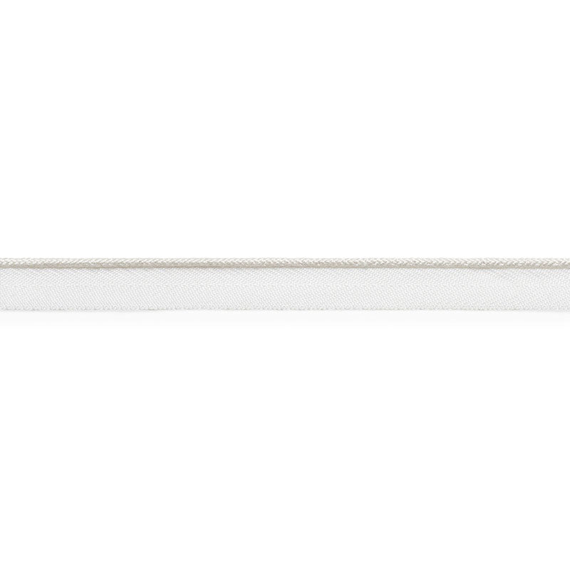 Schumacher Cedric Cotton Lip Cord Narrow Ivory Trim Sample 74760